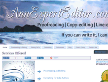 Tablet Screenshot of anne-pottinger.com